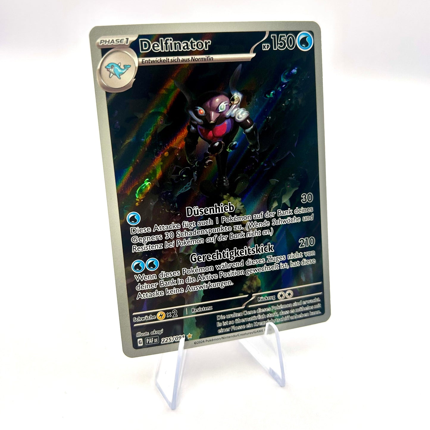 Pokémon Delfinator / Full Art / Paldeas Schicksale / 225/091 / Deutsch