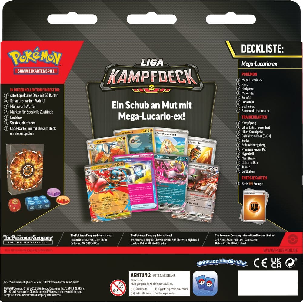 Pokémon / Liga Kampfdeck / Mega Lucario ex / Deutsch