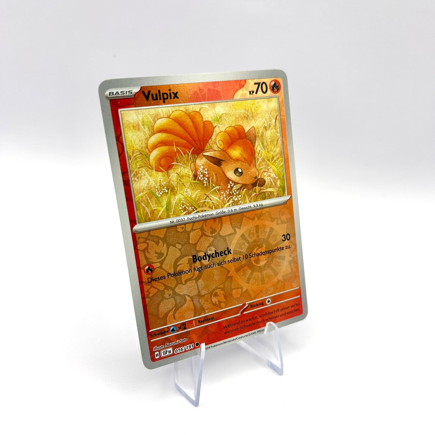 Pokémon Vulpix / Reverse Holo / Stürmische Funken / 017/191 / Deutsch