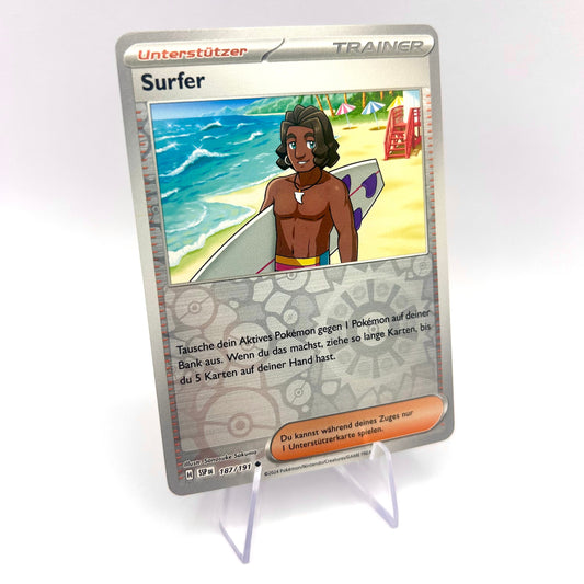 Trainer Surfer / Holo / Stürmische Funken / 187/191 / Deutsch