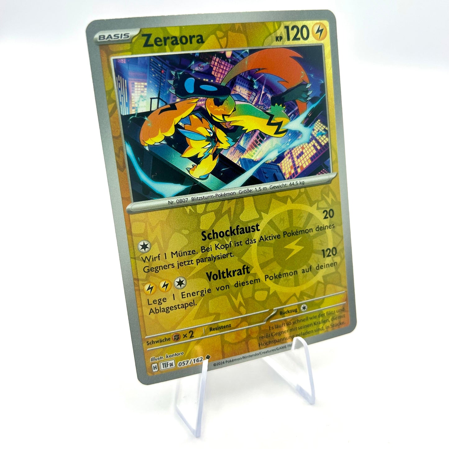 Pokémon Zeraora / Reverse Holo / Gewalten der Zeit / 057/162 / Deutsch