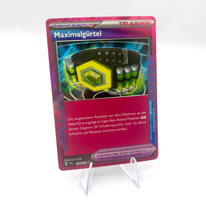 Trainer Maximalgürtel / Holo / Gewalten der Zeit / 154/162 / Deutsch