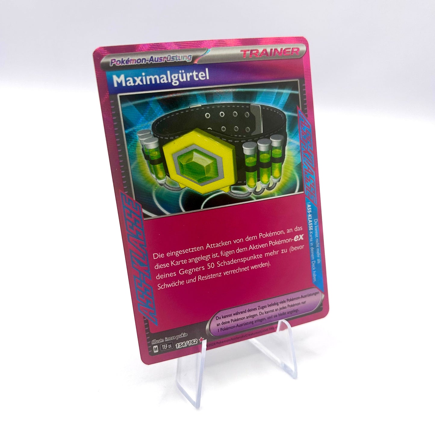 Trainer Maximalgürtel / Holo / Gewalten der Zeit / 154/162 / Deutsch