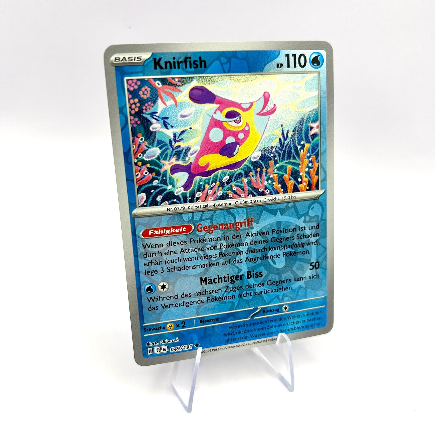 Pokémon Knirfish / Reverse Holo / Stürmische Funken / 049/191 / Deutsch