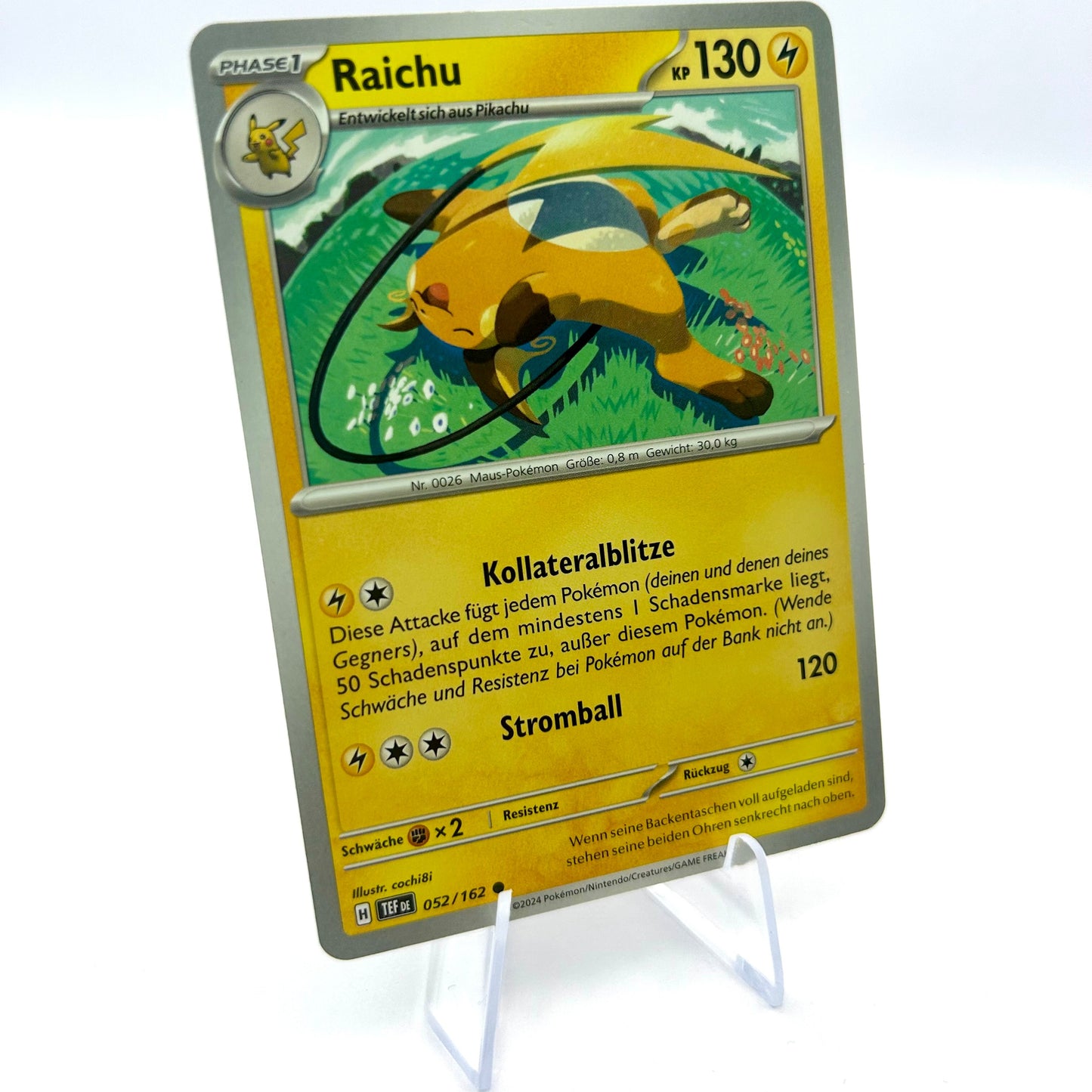 Pokémon Raichu / Gewalten der Zeit / 052/162 / Deutsch