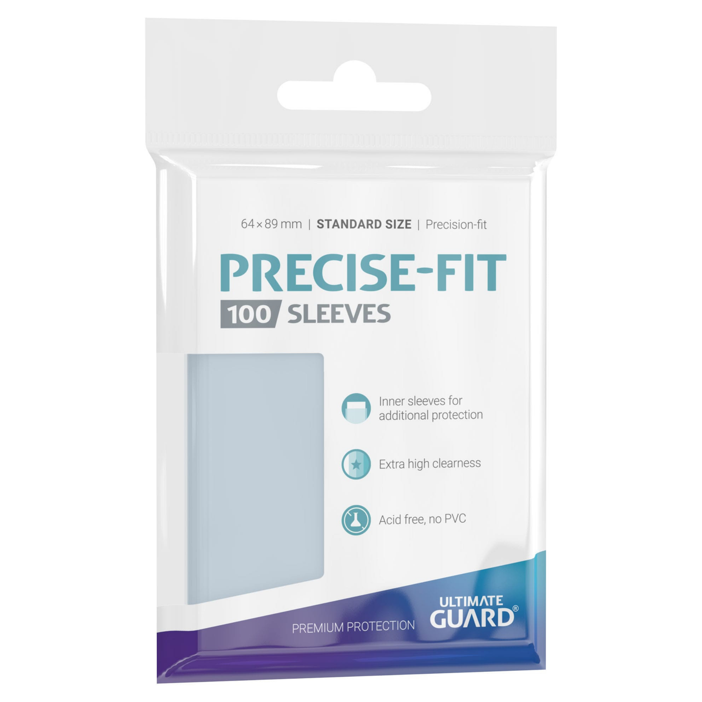 Ultimate Guard / Precise-Fit Sleeves / Karteneng / Standardgröße / 100 Stück