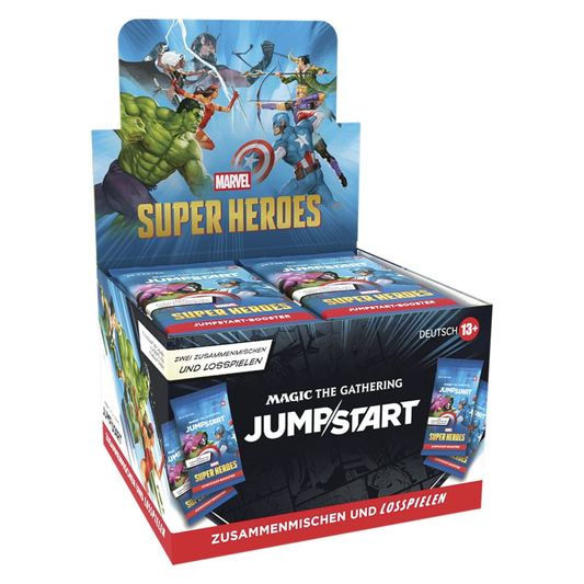 Magic: The Gathering / Marvel Super Heroes / Jumpstart-Booster Display / Deutsch / Erscheinungsdatum: 26.Juni 2026