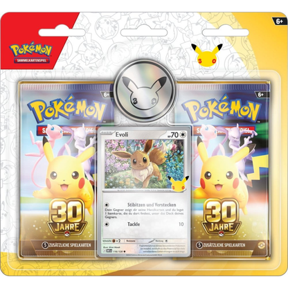 Pokémon / 30 Jahre Pokémon / 2er Blister Evoli / Deutsch