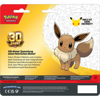 Pokémon / 30 Jahre Pokémon / 2er Blister Evoli / Deutsch