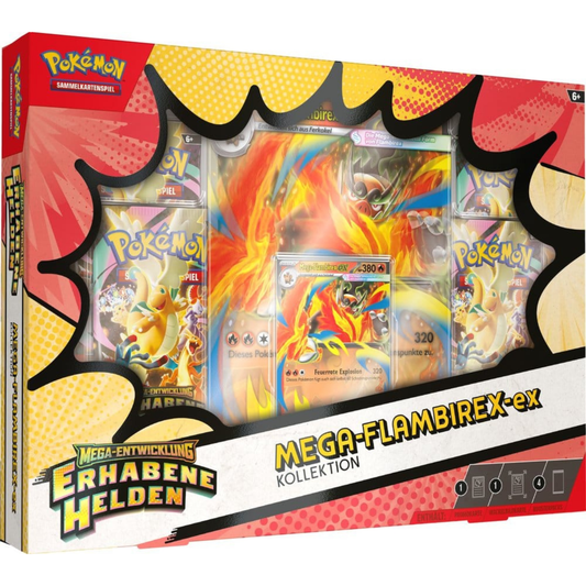 Pokémon / Erhabene Helden / Mega-Flambirex-ex Kollektion / Deutsch