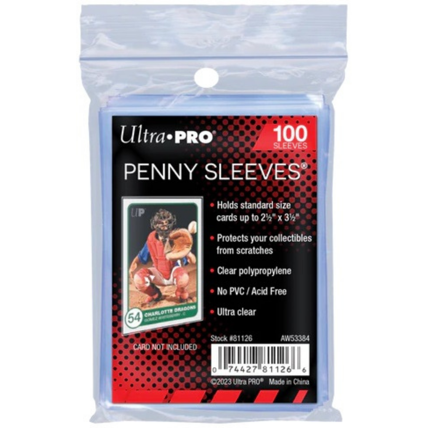 Ultra Pro / Soft Penny Sleeves / Standard Größe / 100 Stück