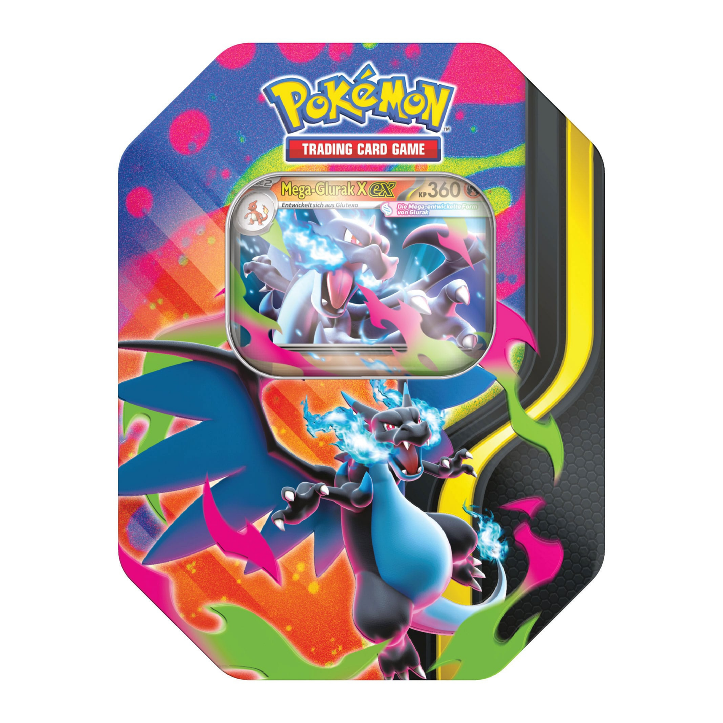 Pokémon / Fatale Flammen / Tin Mega Glurak X ex / Deutsch