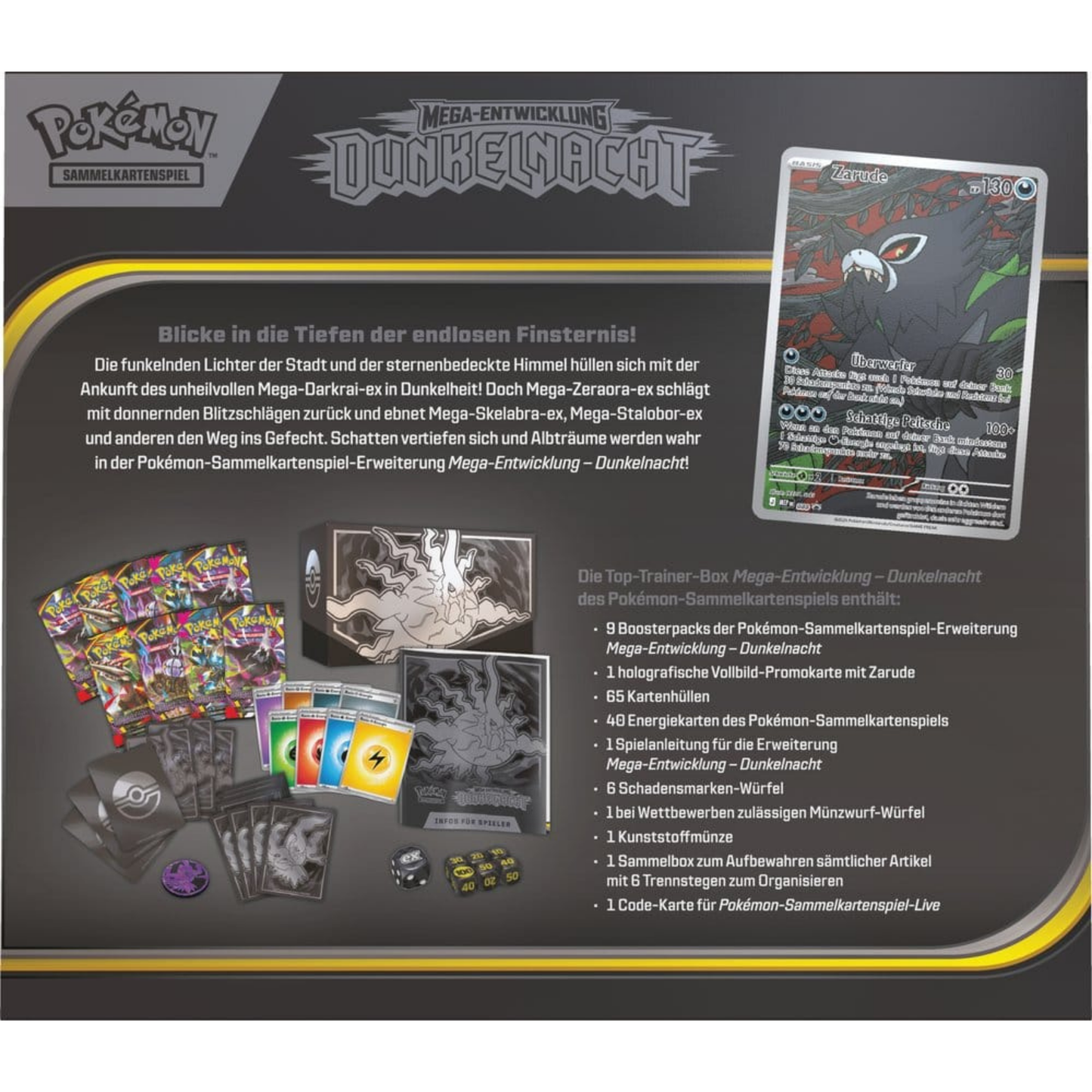 Pokémon / Dunkelnacht / Top Trainer Box / TTB / Deutsch