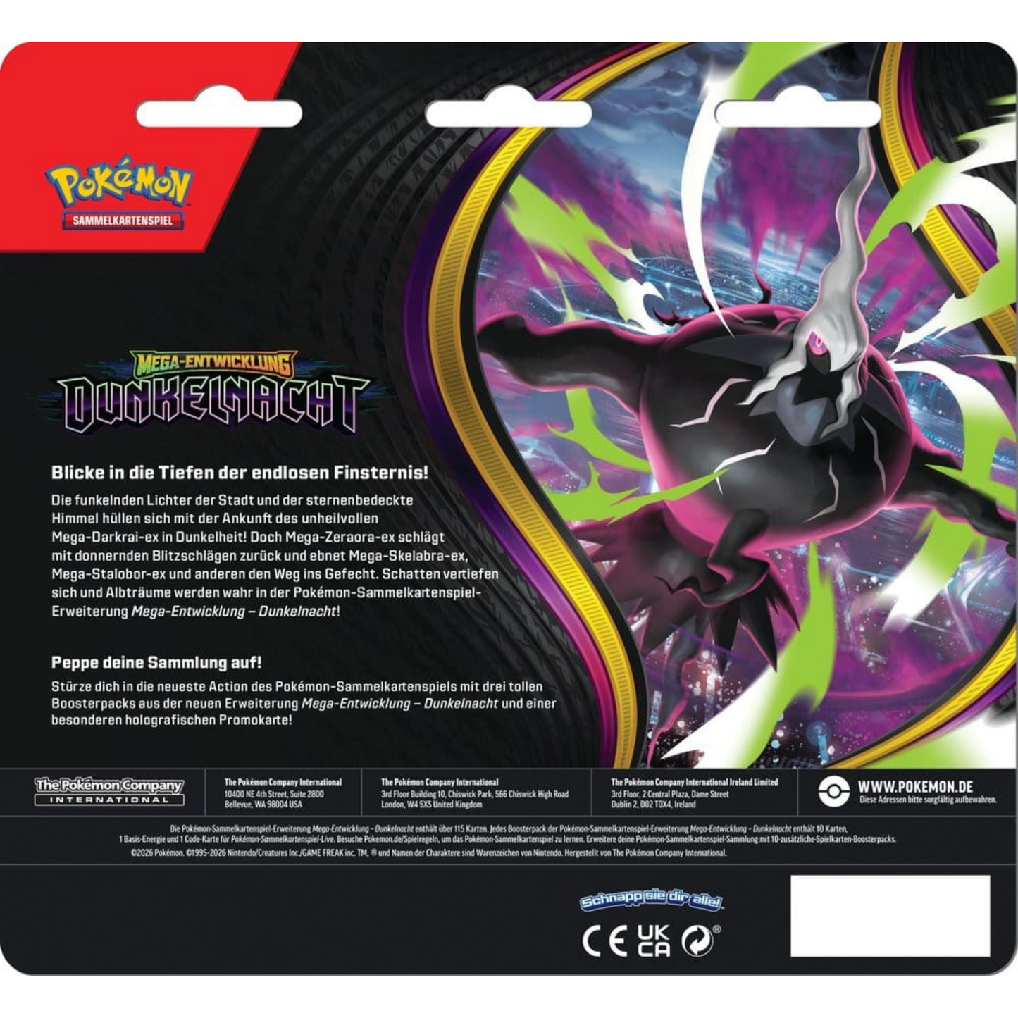 Pokémon / Wachsendes Chaos / 3er Blister Glutexo / Deutsch