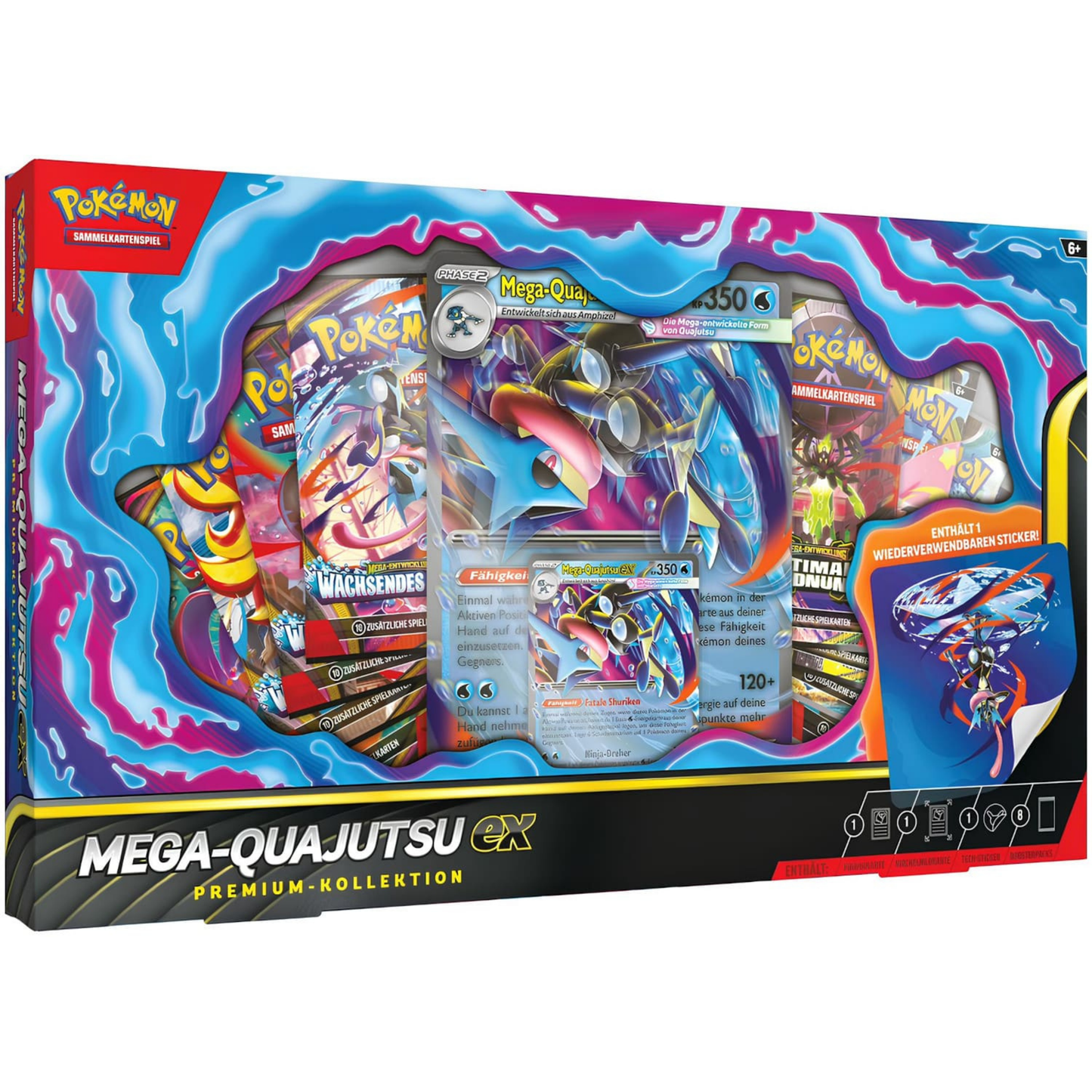 Pokémon / Wachsendes Chaos / Mega-Quajutsu ex Premium Kollektion / Deutsch