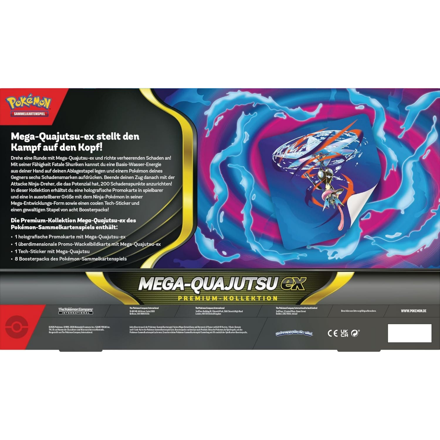 Pokémon / Wachsendes Chaos / Mega-Quajutsu ex Premium Kollektion / Deutsch