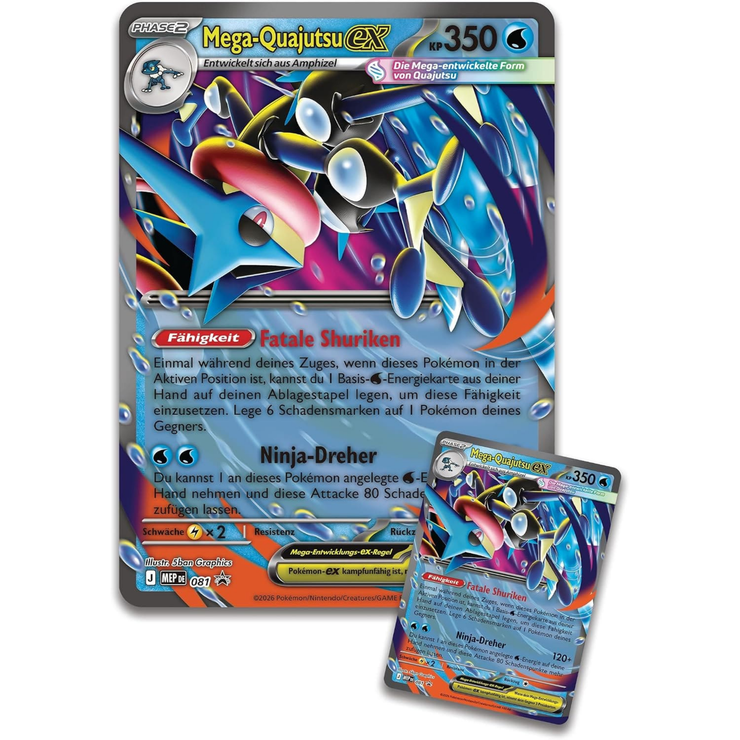 Pokémon / Wachsendes Chaos / Mega-Quajutsu ex Premium Kollektion / Deutsch