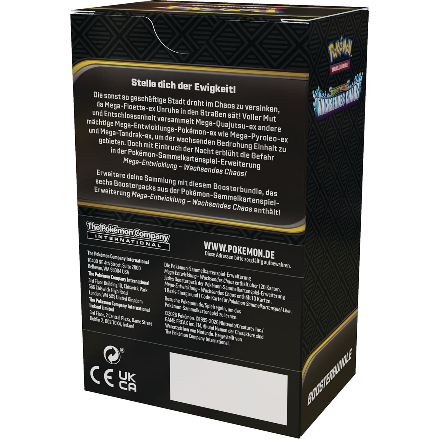 Pokémon / Wachsendes Chaos / Boosterbundle / Deutsch