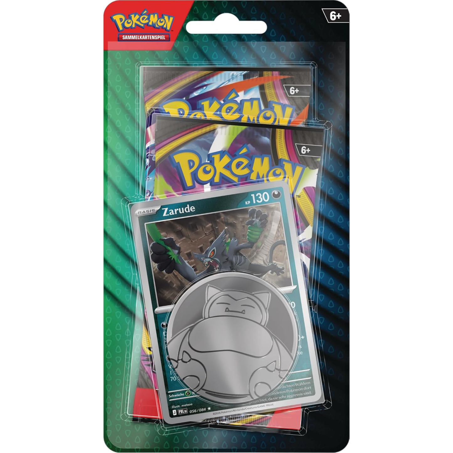 Pokémon / Dunkelnacht & Wachsendes Chaos / 2er Blister Zarude / Deutsch