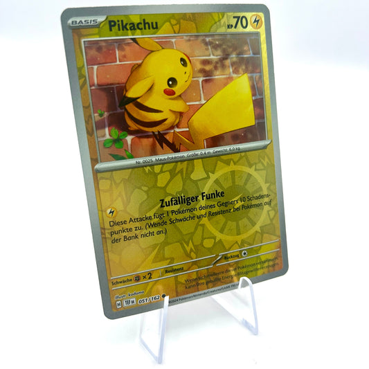 Pokémon Pikachu / Reverse Holo / Gewalten der Zeit / 051/162 / Deutsch