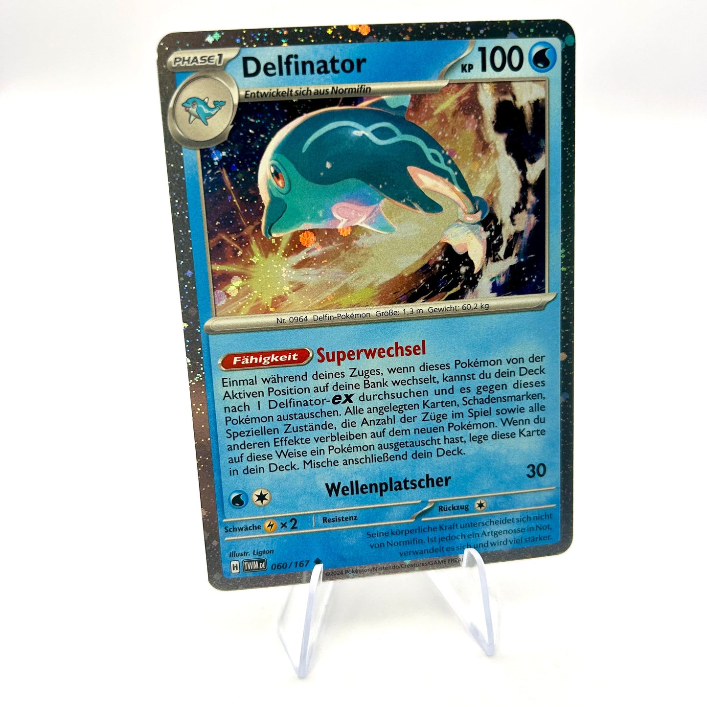 Pokémon Delfinator / Kosmos Holo / Maskerade im Zwielicht / 060/167 / Deutsch