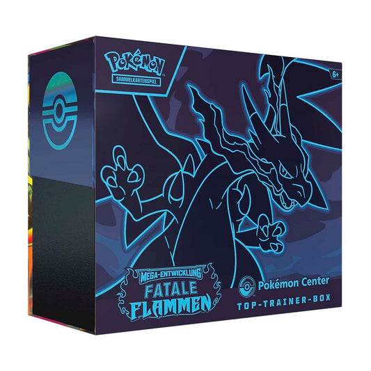 Pokémon / Fatale Flammen / Pokémon Center Top Trainer Box / TTB / Deutsch