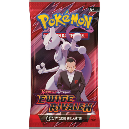 Pokemon Karmesin und Purpur Ewige Rivalen Booster Giovanni Mewtu Deutsch