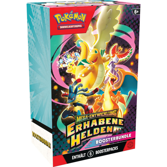 Pokemon Mega Entwicklung Erhabene Helden Boosterbundle Vorderseite Deutsch