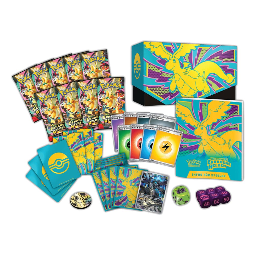 Pokemon Mega Entwicklung Erhabene Helden Top Trainer Box Inhalt Deutsch