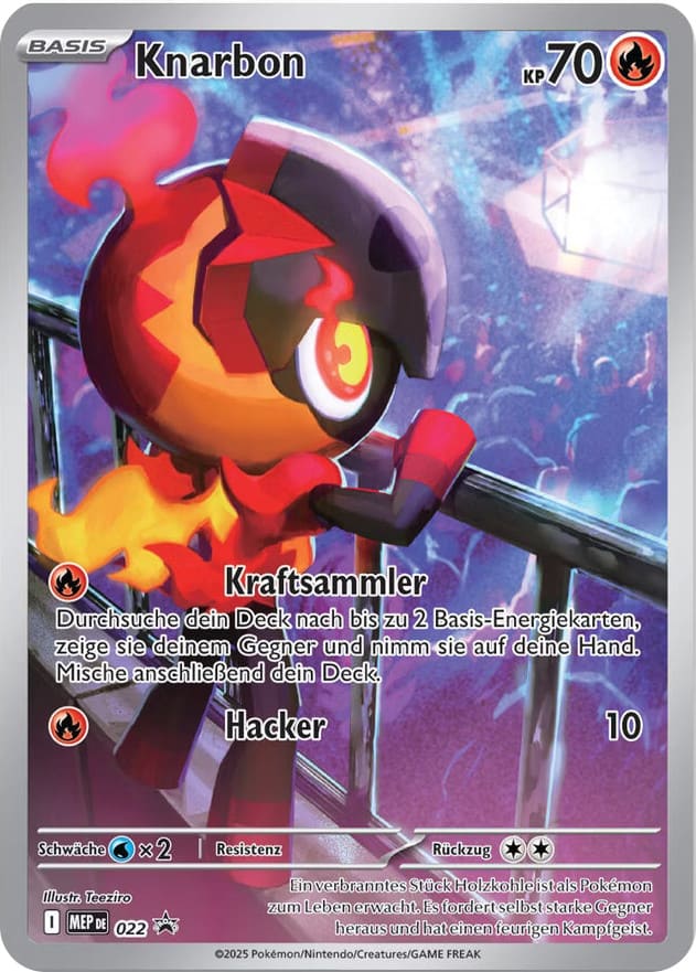 Pokemon Mega Entwicklung Fatale Flammen Top Trainer Box Promo Karte Knarbon