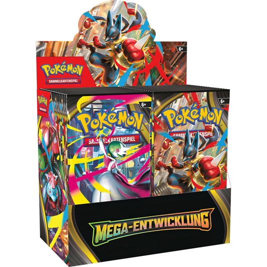Pokemon Mega Entwicklung Booser 36er Display Vorderseite Deutsch