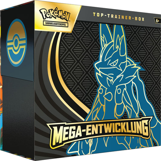 Pokemon Mega Entwicklung Top Trainer Box Lucario Vorderseite