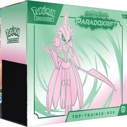 Pokemon Karmesin und Purpur Paradox Rift Top Trainer Box Eisenkrieger Vorderseite