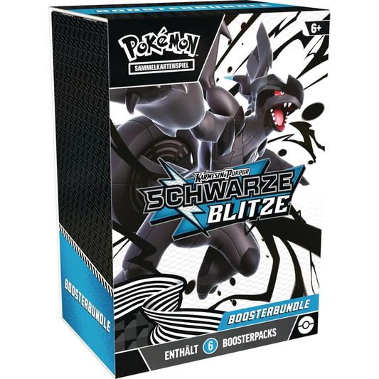 Pokemon Karmesin und Purpur Schwarze Blitze Boosterbundle Vorderseite Deutsch