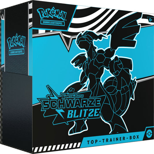 Pokemon Schwarze Blitze Top Trainer Box Vorderseite