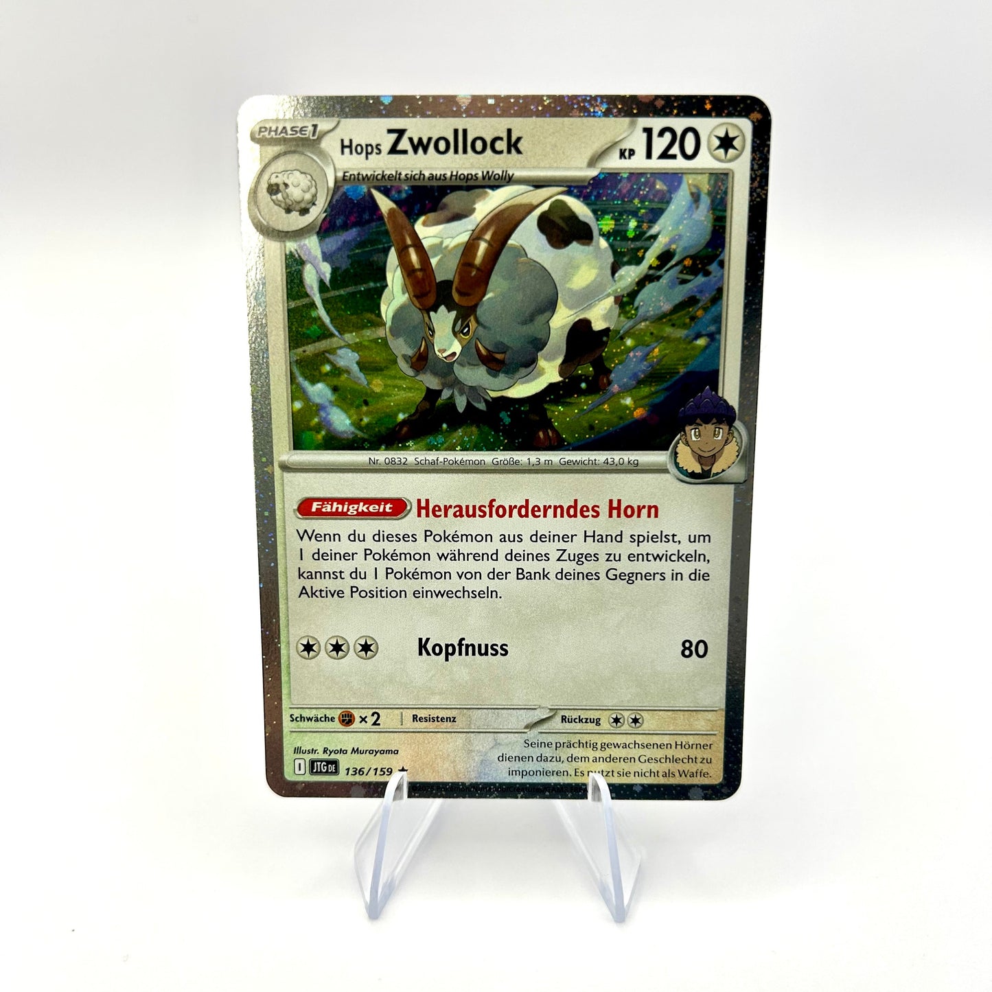 Pokémon Zwollock / Kosmos Holo / Reisegefährten / 136/159 / Deutsch