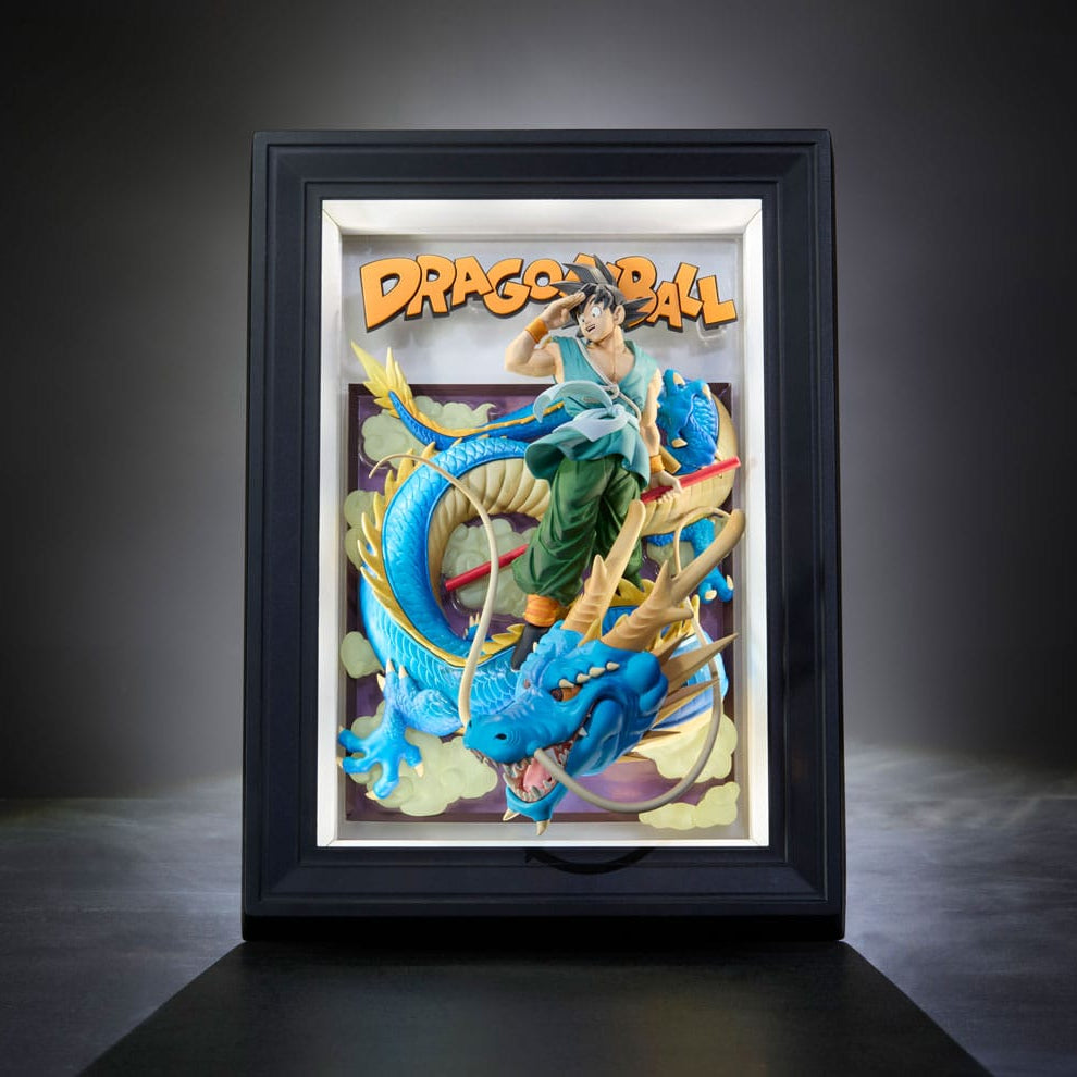 Dragon Ball Z / Tamashii Art 3D Relief-Bild Son Goku & Dragon / 27 cm