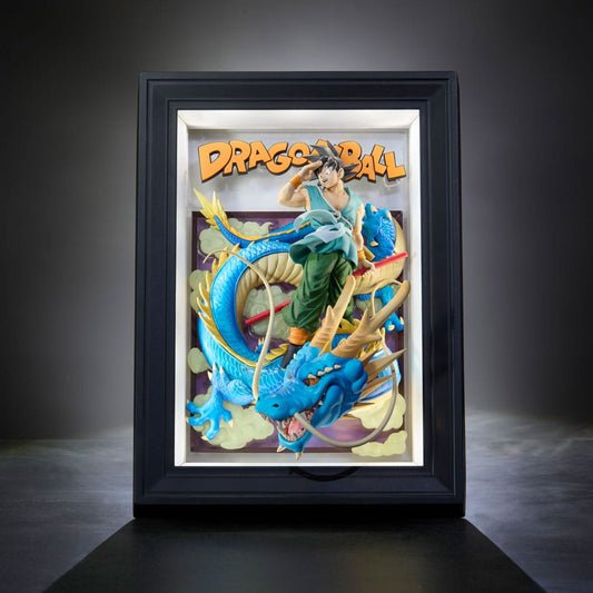 Dragon Ball Z / Tamashii Art 3D Relief-Bild Son Goku & Dragon / 27 cm