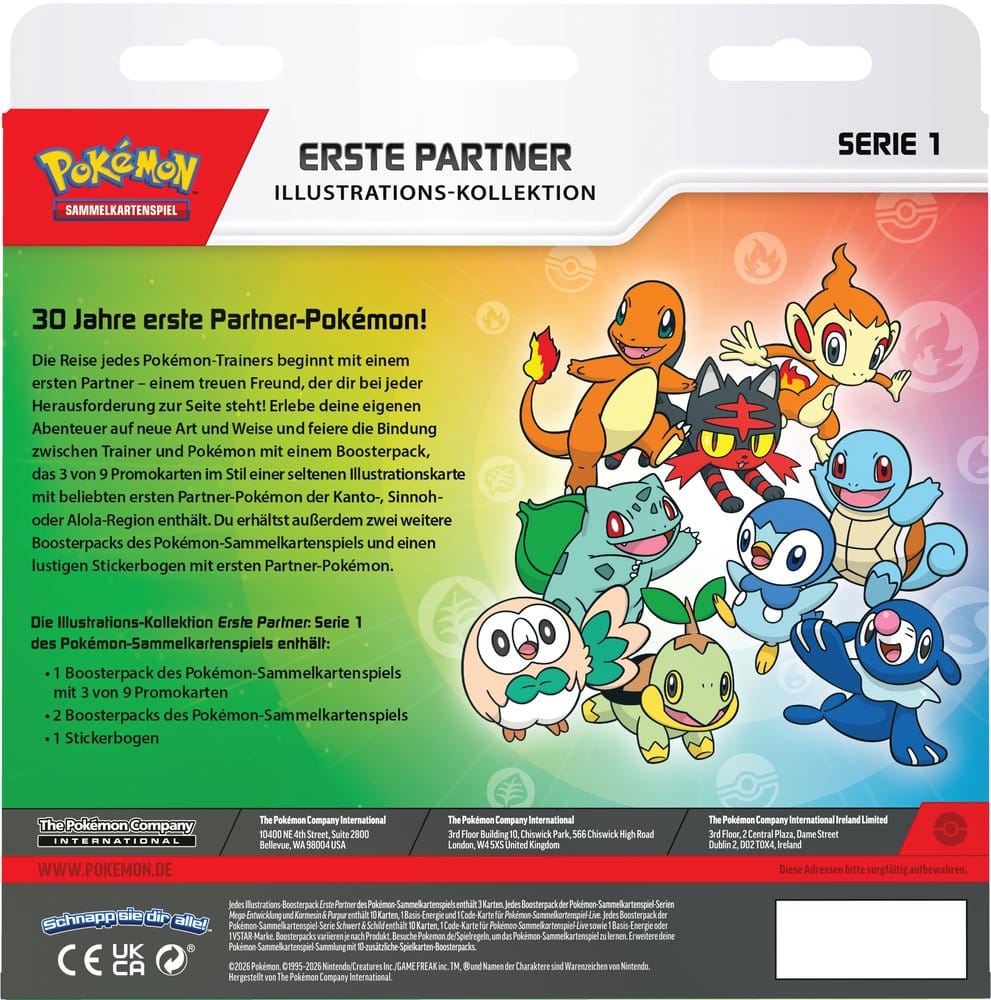 Pokémon / Erste Partner Kollektion / 30 Jahre Kollektion / Deutsch