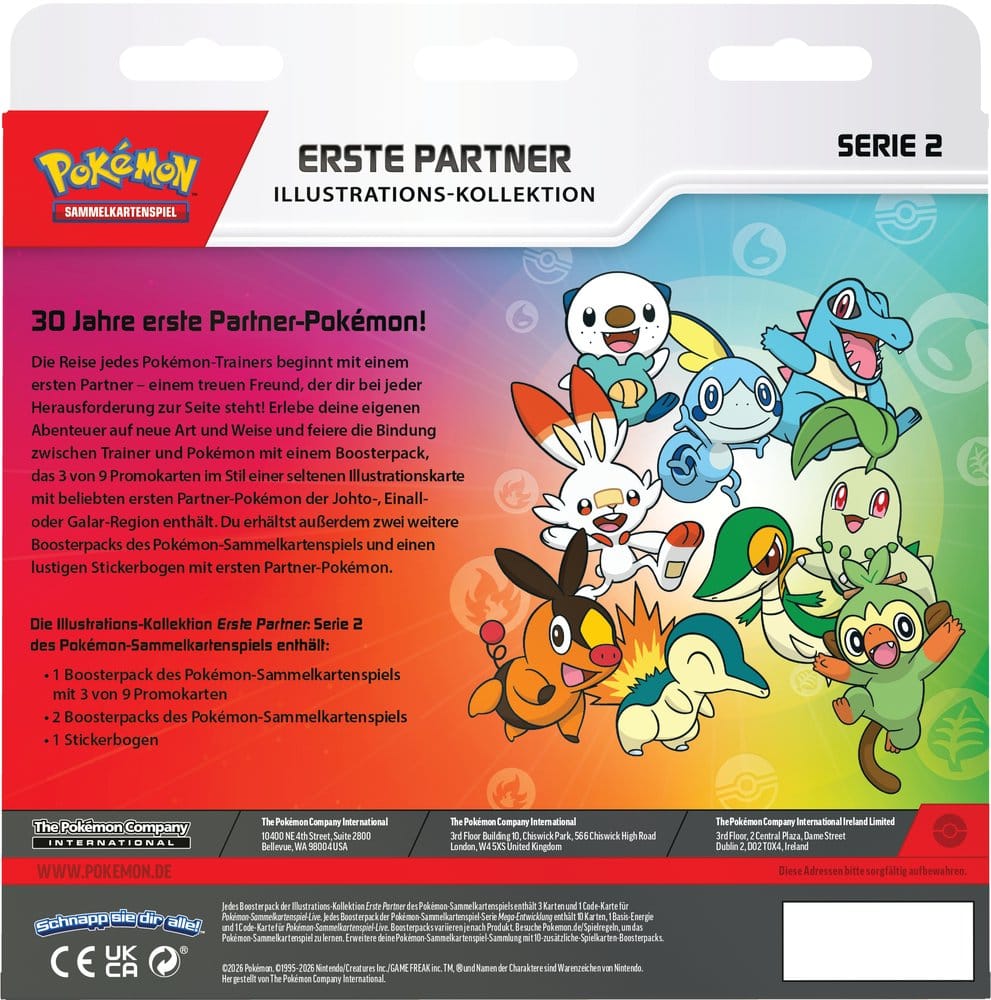 Pokémon / Erste Partner Kollektion / Serie 2 / 30 Jahre Kollektion / Deutsch