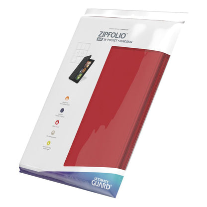 Ultimate Guard / Zipfolio 360 - 18 Pocket Binder XenoSkin / Rot